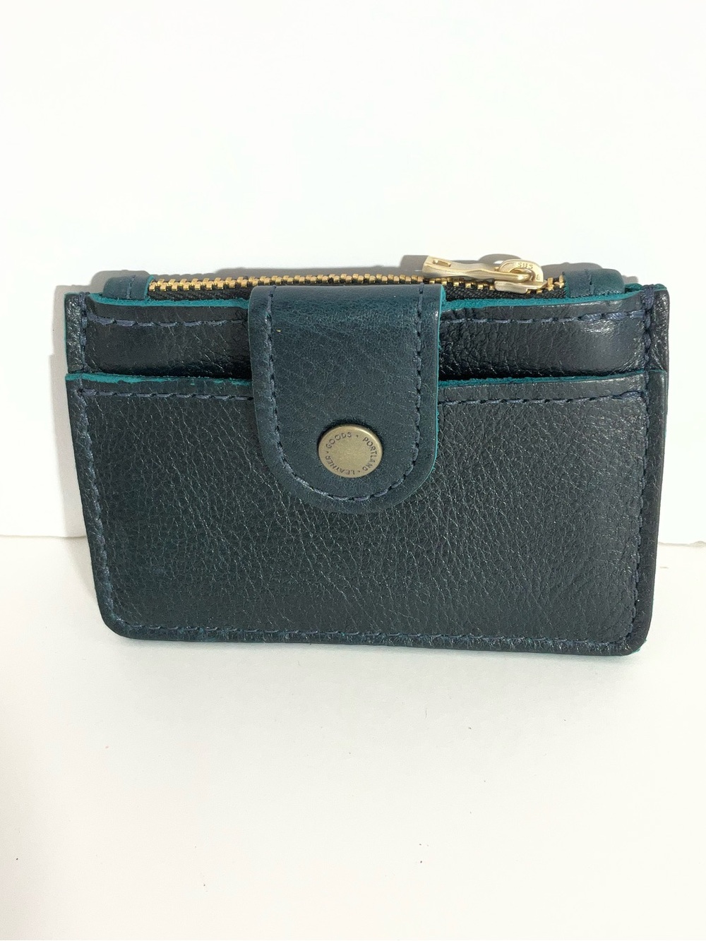 Portland Leather Sabrina Wallet in Lagoon-NEW